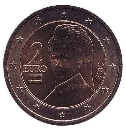 Монета 2 евро. 2010 год, Австрия.