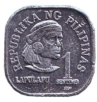 Монета 1 сентимо. 1981 год, Филиппины.