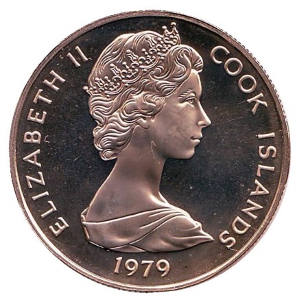 Монета 50 центов. 1979 год, Острова Кука. Тунец. ФАО. Монета 50 центов. 1979 год, Острова Кука. Тунец. ФАО.