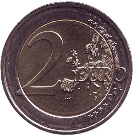 Монета 2 евро. 2012 год, Нидерланды.