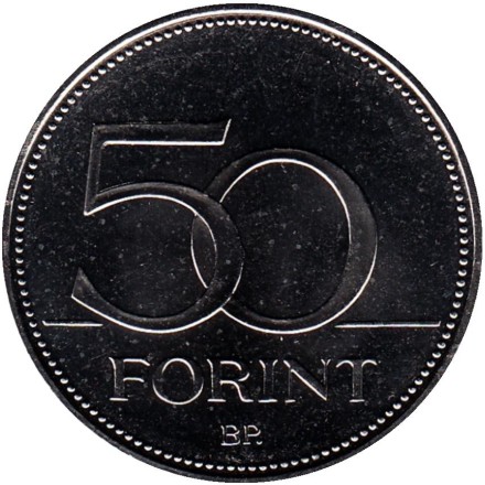 Монета 50 форинтов. 2006 год, Венгрия. 50 лет венгерской революции 1956 года.