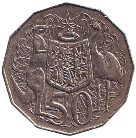 Монета 50 центов. 1993 год, Австралия.
