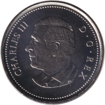 Монета 50 центов. 2025 год, Канада. Карл III.