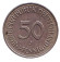 Монета 50 пфеннигов. 1975 (J) год, ФРГ. Женщина, сажающая дуб. Монета 50 пфеннигов. 1975 (J) год, ФРГ. Женщина, сажающая дуб.