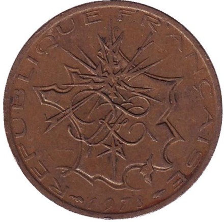 Монета 10 франков. 1978 год, Франция. Монета 10 франков. 1978 год, Франция.