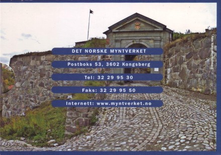 Набор монет Норвегии в буклете (5 шт). 2005 год, Норвегия.