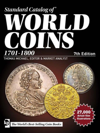 Каталог Краузе по всем монетам мира с 1701 по 1800 год (18 век). 7-е издание.