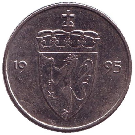 Монета 50 эре. 1995 год, Норвегия. Монета 50 эре. 1995 год, Норвегия.