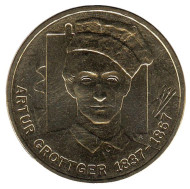 Монета 2 злотых, 2010 год, Польша. Артур Гротгер. Монета 2 злотых, 2010 год, Польша. Артур Гротгер.