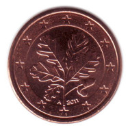 Монета 1 цент. 2011 год (А), Германия. Монета 1 цент. 2011 год (А), Германия.