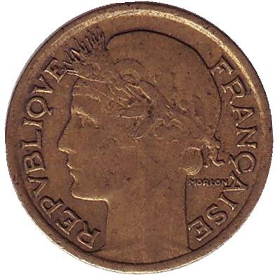 Монета 50 сантимов. 1941 год, Франция. (Алюминиевая бронза)