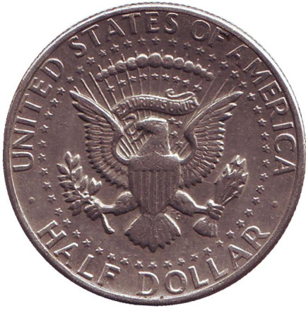 Монета 50 центов. 1974 год (D), США. Джон Кеннеди.