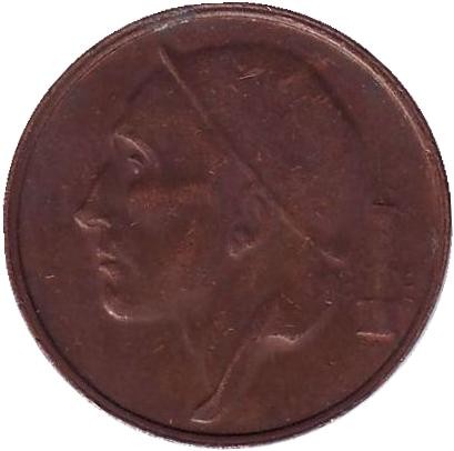 Монета 50 сантимов. 1988 год, Бельгия. (Belgie)