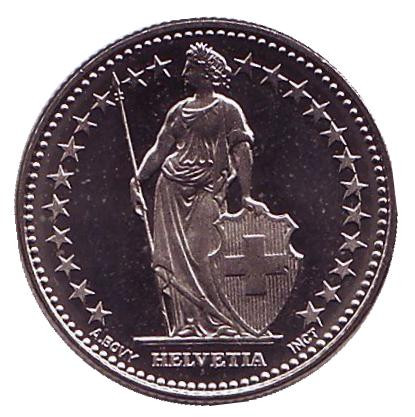 Монета 1/2 франка. 2016 год, Швейцария. UNC. Монета 1/2 франка. 2016 год, Швейцария. UNC.