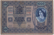 Банкнота 1000 крон. 1902 год, Австро-Венгрия. Банкнота 1000 крон. 1902 год, Австро-Венгрия.