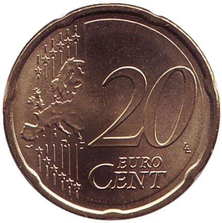 Монета 20 центов. 2011 год, Австрия. Монета 20 центов. 2011 год, Австрия.