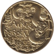 Монета 1/4 евро. 2025 год. Франция. Год змеи. Китайский гороскоп. Монета 1/4 евро. 2025 год. Франция. Год змеи. Китайский гороскоп.