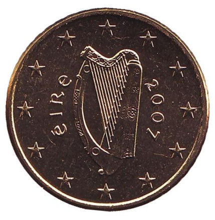 Монета 50 евроцентов. 2007 год, Ирландия.