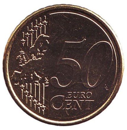Монета 50 евроцентов. 2007 год, Ирландия. Монета 50 евроцентов. 2007 год, Ирландия.