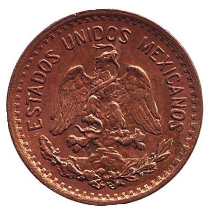 Монета 1 сентаво. 1948 год, Мексика. Монета 1 сентаво. 1948 год, Мексика.