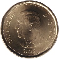 Монета 1 доллар. 2025 год, Канада. Карл III. Монета 1 доллар. 2025 год, Канада. Карл III.