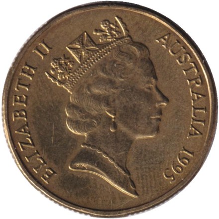 Монета 1 доллар. 1995 год, Австралия. Эндрю «Банджо» Патерсон. Монета 1 доллар. 1995 год, Австралия. Эндрю «Банджо» Патерсон.