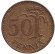 Монета 50 пенни. 1974 год, Финляндия.