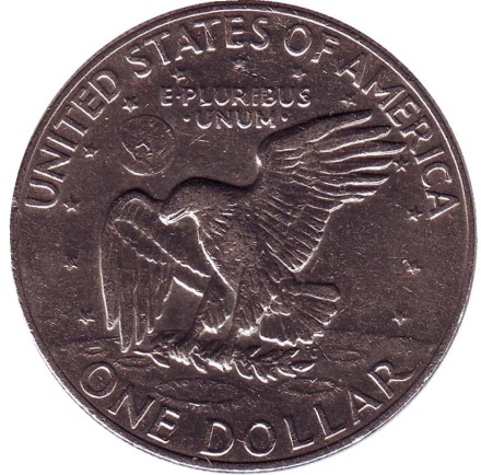 Монета 1 доллар, 1977 год, США. Дуайт Эйзенхауэр. Монета 1 доллар, 1977 год, США. Дуайт Эйзенхауэр.