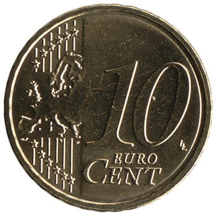 Монета 10 центов. 2016 год, Люксембург. Монета 10 центов. 2016 год, Люксембург.
