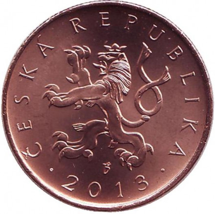 Монета 10 крон, 2013 год, Чехия. UNC. Брно.