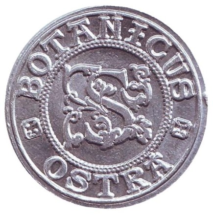 Пражский грош. Ботаникус Остра. Сувенирный жетон, Чехия.