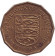 Монета 1/4 шиллинга. 1966 год, Джерси. 900 лет битве при Гастингсе.