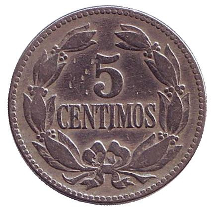 Монета 5 сентимо. 1946 год, Венесуэла.