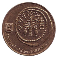 Монета 5 агор. 2006 год, Израиль. Древняя монета. Монета 5 агор. 2006 год, Израиль. Древняя монета.