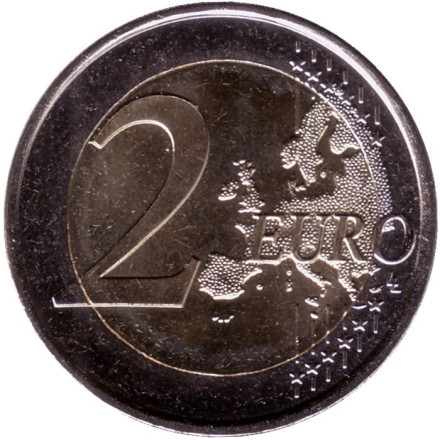 Монета 2 евро. 2023 год, Испания. Касерес.