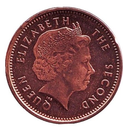 Монета 1 пенни. 2004 год, Фолклендские острова. UNC. Субантарктические пингвины.