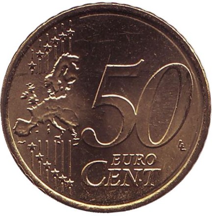 Монета 50 центов. 2011 год, Австрия. Монета 50 центов. 2011 год, Австрия.
