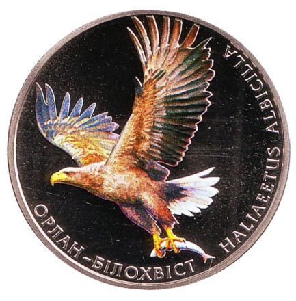 Монета 2 гривны. 2019 год, Украина. Орлан-белохвост.