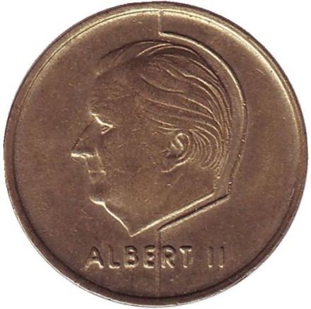 Монета 5 франков. 1994 год, Бельгия. (Belgique)