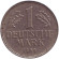Монета 1 марка. 1959 год (D), ФРГ.