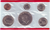 Годовой набор монет США 1976 года (D), 1976 год, США. Годовой набор монет США 1976 года (D), 1976 год, США.