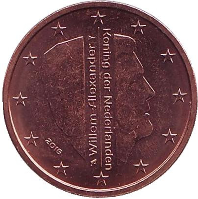 Монета 2 цента. 2016 год, Нидерланды.