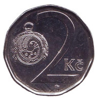 Монета 2 кроны. 2018 год, Чехия. UNC. Монета 2 кроны. 2018 год, Чехия. UNC.