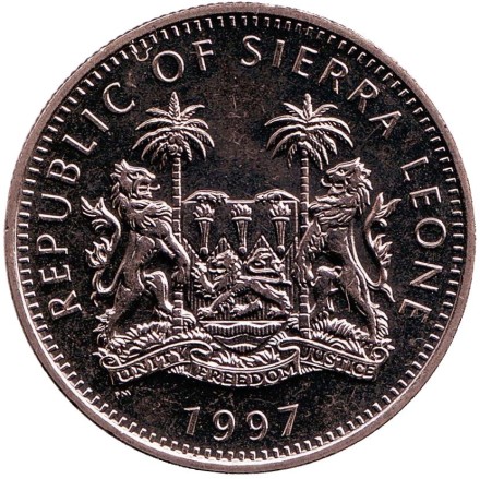 Монета 1 доллар. 1997 год, Сьерра-Леоне. Принцесса Диана и Мать Тереза. Монета 1 доллар. 1997 год, Сьерра-Леоне. Принцесса Диана и Мать Тереза.