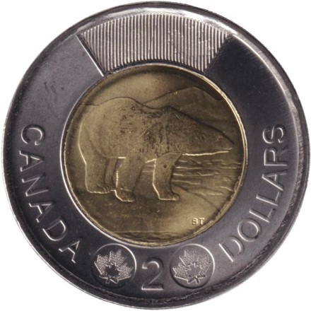 Монета 2 доллара. 2025 год, Канада. Карл III.