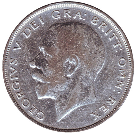 Монета 1/2 кроны. 1926 год, Великобритания. Монета 1/2 кроны. 1926 год, Великобритания.