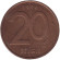 Монета 20 франков. 1996 год, Бельгия. (Belgie).