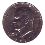 Дуайт Эйзенхауэр. 1 доллар, 1978 год, США. Дуайт Эйзенхауэр. 1 доллар, 1978 год, США.