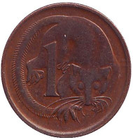 Монета 1 цент, 1968 год, Австралия. Карликовый летучий кускус. Монета 1 цент, 1968 год, Австралия. Карликовый летучий кускус.