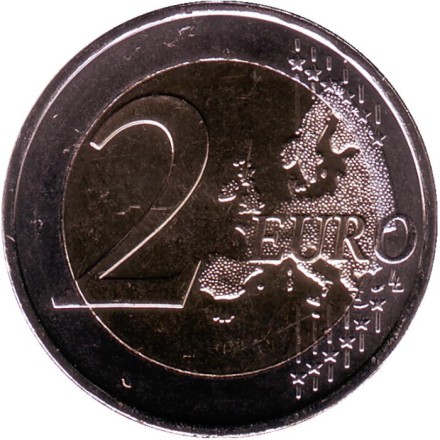 Монета 2 евро. 2020 год, Кипр. 30 лет Кипрскому институту неврологии и генетики.